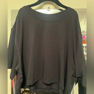 lululemon athletica Black “All Yours” Cropped Tee